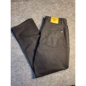 PJ Mark Jeans Mens 38x34 Black‎ Denim Regular Fit Streetwear Boho Straight Leg